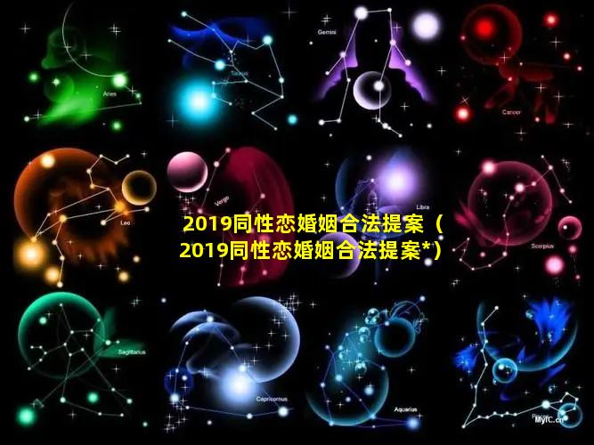 2019同性恋婚姻合法提案（2019同性恋婚姻合法提案*）