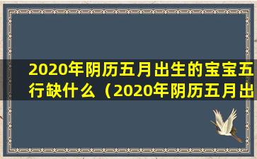 2020年阴历五月出生的宝宝五行缺什么（2020年阴历五月出生的宝宝五行缺什么属性）