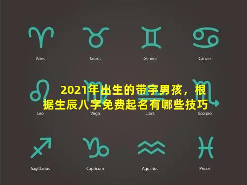 2021年出生的带宇男孩，根据生辰八字免费起名有哪些技巧