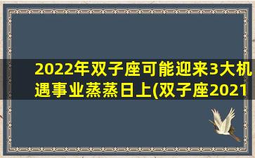 2022年双子座可能迎来3大机遇事业蒸蒸日上(双子座2021年将要发生的好事）