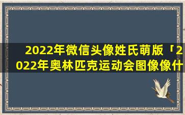 2022年微信头像姓氏萌版「2022年奥林匹克运动会图像像什么」