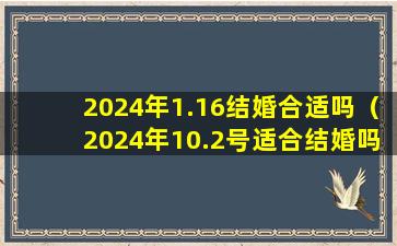 2024年1.16结婚合适吗（2024年10.2号适合结婚吗）