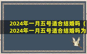 2024年一月五号适合结婚吗（2024年一月五号适合结婚吗为什么）