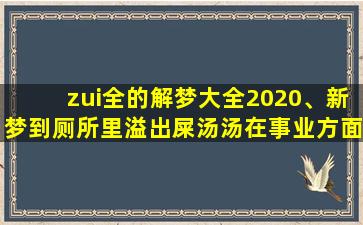 zui全的解梦大全2020、新梦到厕所里溢出屎汤汤在事业方面有什么征兆_17house