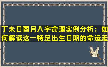 丁未日酉月八字命理实例分析：如何解读这一特定出生日期的命运走向