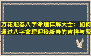 万花迎春八字命理详解大全：如何通过八字命理迎接新春的吉祥与繁荣