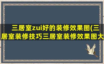 三居室zui好的装修效果图(三居室装修技巧三居室装修效果图大全)