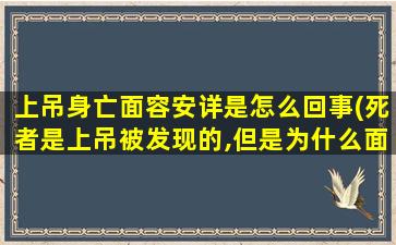 上吊身亡面容安详是怎么回事(死者是上吊被发现的,但是为什么面容很慈祥)