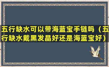 五行缺水可以带海蓝宝手链吗（五行缺水戴黑发晶好还是海蓝宝好）