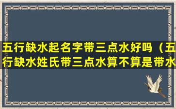 五行缺水起名字带三点水好吗（五行缺水姓氏带三点水算不算是带水了）