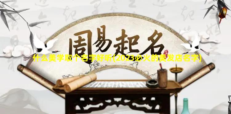 什么美学取个名字好听(2023必火的美发店名字)