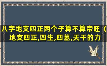 八字地支四正两个子算不算帝旺（地支四正,四生,四墓,天干的力量源泉地支）