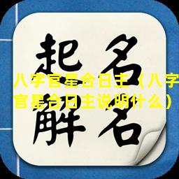 八字官星合日主（八字官星合日主说明什么）