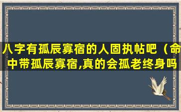 八字有孤辰寡宿的人固执帖吧（命中带孤辰寡宿,真的会孤老终身吗）