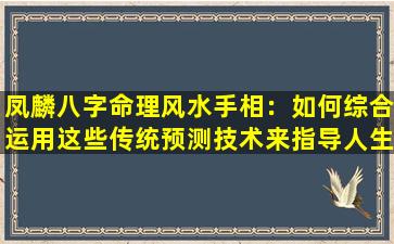 凤麟八字命理风水手相：如何综合运用这些传统预测技术来指导人生决策