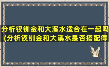 分析钗钏金和大溪水适合在一起吗(分析钗钏金和大溪水是否搭配得宜)