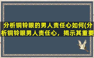 分析铜铃眼的男人责任心如何(分析铜铃眼男人责任心，揭示其重要性及影响因素)