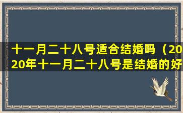 十一月二十八号适合结婚吗（2020年十一月二十八号是结婚的好日子吗）