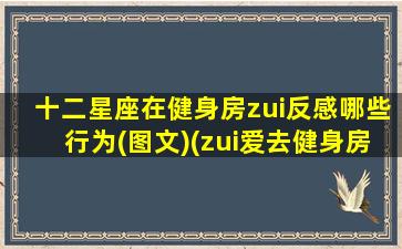 十二星座在健身房zui反感哪些行为(图文)(zui爱去健身房的星座男）