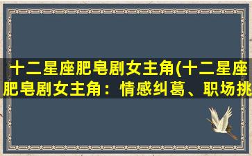 十二星座肥皂剧女主角(十二星座肥皂剧女主角：情感纠葛、职场挑战、爱恨交织)