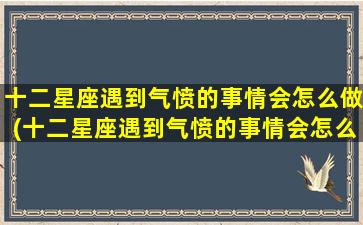 十二星座遇到气愤的事情会怎么做(十二星座遇到气愤的事情会怎么做呢）