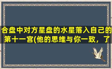 合盘中对方星盘的水星落入自己的第十一宫(他的思维与你一致，了解你的想法：水星落在你的第十一宫内的合盘解读)