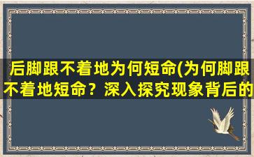 后脚跟不着地为何短命(为何脚跟不着地短命？深入探究现象背后的原因！)