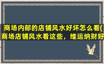 商场内部的店铺风水好坏怎么看(商场店铺风水看这些，维运纳财好公式教你)