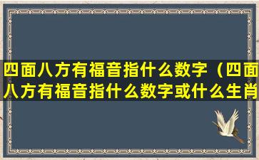 四面八方有福音指什么数字（四面八方有福音指什么数字或什么生肖）