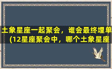 土象星座一起聚会，谁会最终埋单(12星座聚会中，哪个土象星座最容易成为“埋单”一方？)