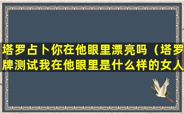 塔罗占卜你在他眼里漂亮吗（塔罗牌测试我在他眼里是什么样的女人）