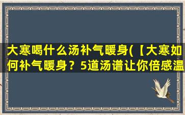 大寒喝什么汤补气暖身(【大寒如何补气暖身？5道汤谱让你倍感温暖】)