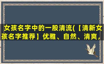 女孩名字中的一股清流(【清新女孩名字推荐】优雅、自然、清爽，这些清流主题的女孩名字值得你借鉴！)