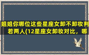 姐姐你哪位这些星座女卸不卸妆判若两人(12星座女卸妆对比，哪些星座美丽不减？)