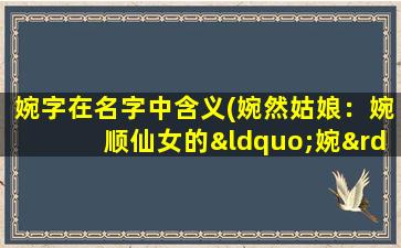 婉字在名字中含义(婉然姑娘：婉顺仙女的“婉”字之谜)