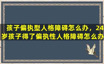 孩子偏执型人格障碍怎么办，24岁孩子得了偏执性人格障碍怎么办