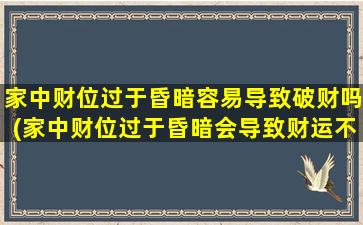 家中财位过于昏暗容易导致破财吗(家中财位过于昏暗会导致财运不佳)