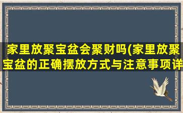 家里放聚宝盆会聚财吗(家里放聚宝盆的正确摆放方式与注意事项详解)