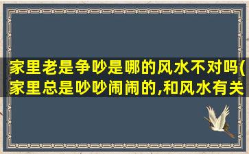 家里老是争吵是哪的风水不对吗(家里总是吵吵闹闹的,和风水有关吗)