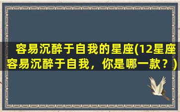 容易沉醉于自我的星座(12星座容易沉醉于自我，你是哪一款？)