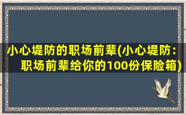 小心堤防的职场前辈(小心堤防：职场前辈给你的100份保险箱)