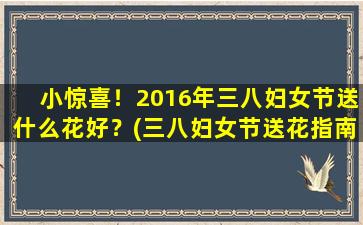 小惊喜！2016年三八妇女节送什么花好？(三八妇女节送花指南，让TA收到zui温馨的祝福)