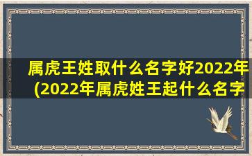 属虎王姓取什么名字好2022年(2022年属虎姓王起什么名字）