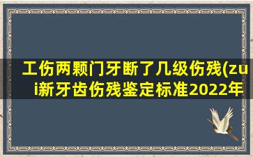 工伤两颗门牙断了几级伤残(zui新牙齿伤残鉴定标准2022年)