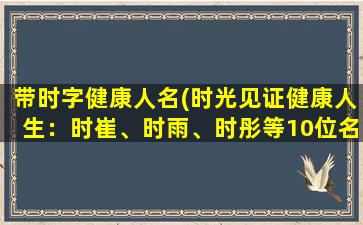 带时字健康人名(时光见证健康人生：时崔、时雨、时彤等10位名人的身心养护之道)