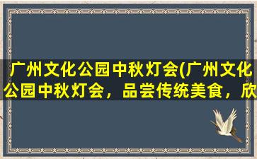 广州文化公园中秋灯会(广州文化公园中秋灯会，品尝传统美食，欣赏大型华灯秀)