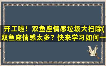 开工啦！双鱼座情感垃圾大扫除(双鱼座情感太多？快来学习如何一次性大扫除！)