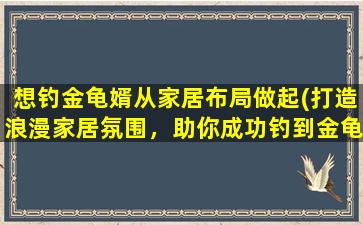 想钓金龟婿从家居布局做起(打造浪漫家居氛围，助你成功钓到金龟婿)