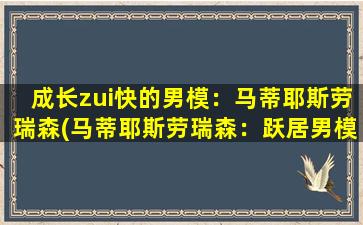 成长zui快的男模：马蒂耶斯劳瑞森(马蒂耶斯劳瑞森：跃居男模行业成长之巅)