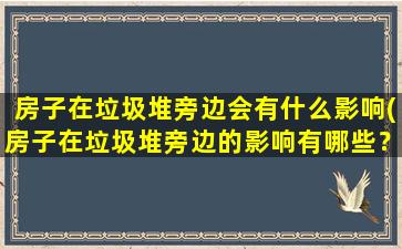 房子在垃圾堆旁边会有什么影响(房子在垃圾堆旁边的影响有哪些？)